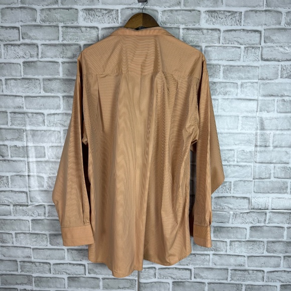 STUBBS Western Golden Pond Embroidered Striped Button Up Dress Shirt Mens XL NWT - Picture 4 of 10